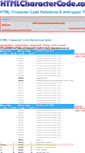Mobile Screenshot of htmlcharactercode.com